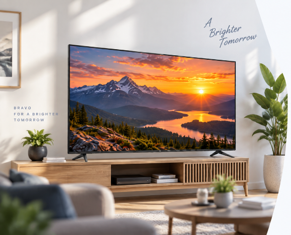 Bravo Television in modern living room - Built Around Better Viewing